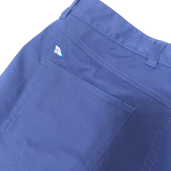 Peter Millar Navy Blue Pants 32/34 eb66 Performance Five-Pocket Pant - Picture 10 of 12